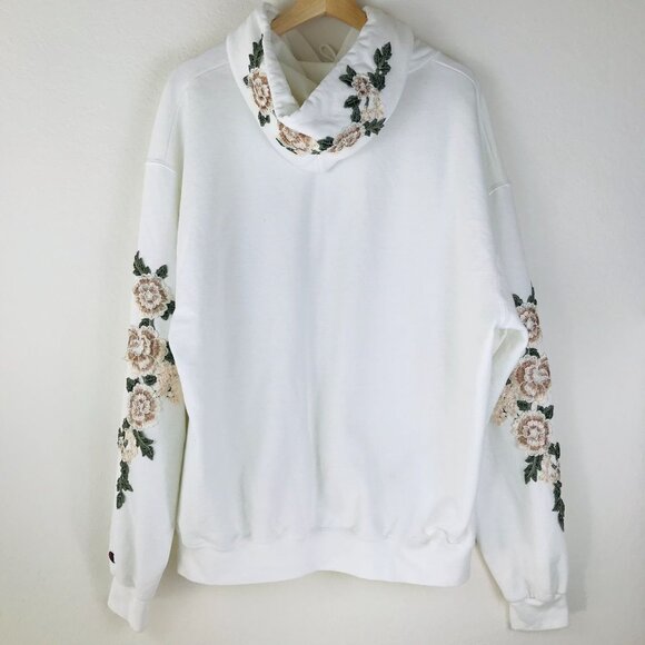 Civil Regime + Champion Rose Embroidered Hooded Jacket Size X-Large - Picture 4 of 13